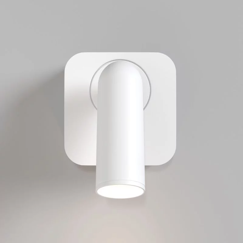 Angular reading light in white