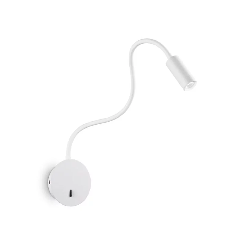LED-Wandleuchte mit Lesearm Weiß