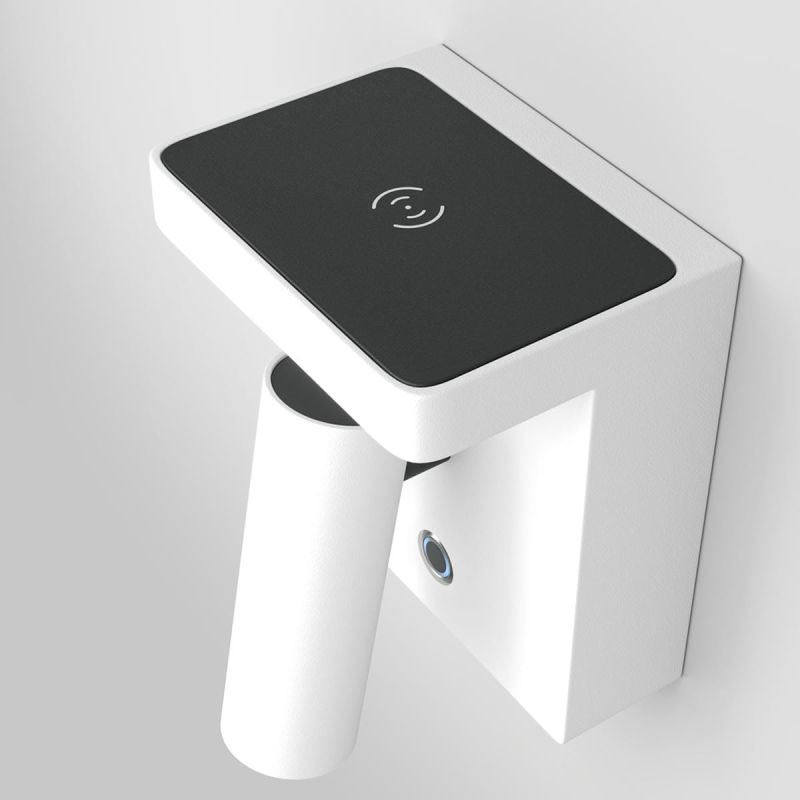 Preview: Maytoni Aron bed reading light white wireless charger