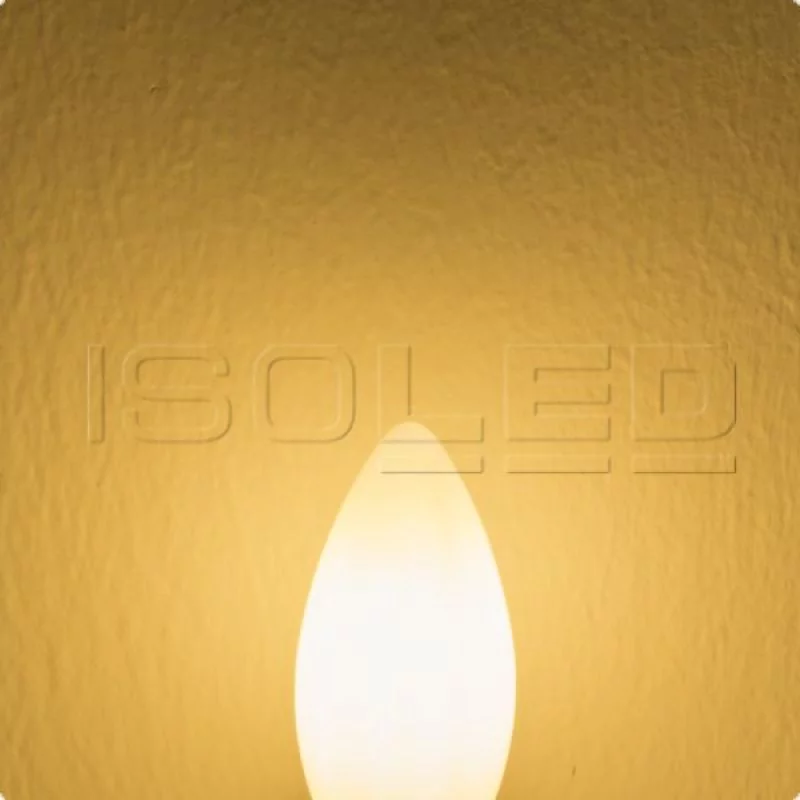 E14 LED candle lamp milky 4W warm white dimmable