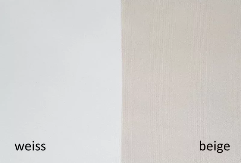 Segeltuch Stofffarben weiß und beige