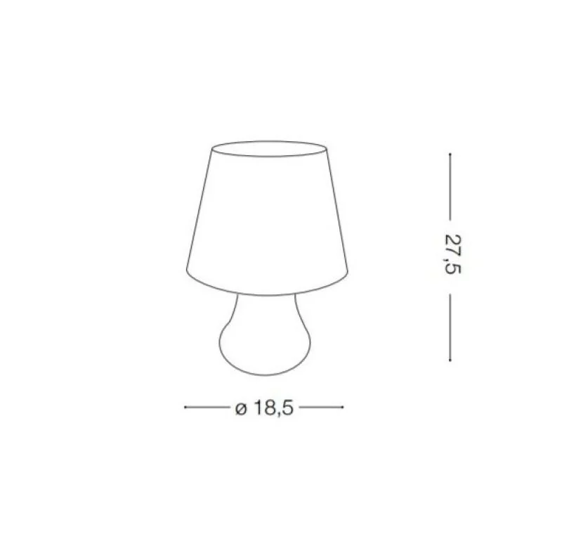 Tischleuchte Lumetto/Ideal Lux Skizze