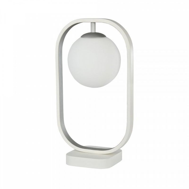 Maytoni table lamp Avola white with silver