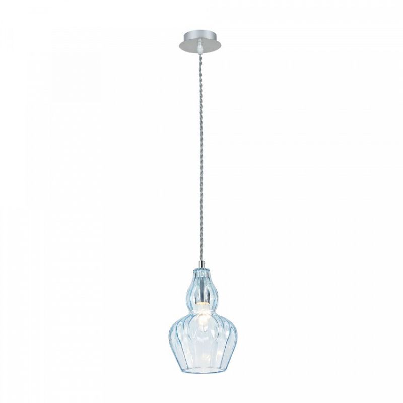 Maytoni Glass Pendant Lamp Eustoma in blue