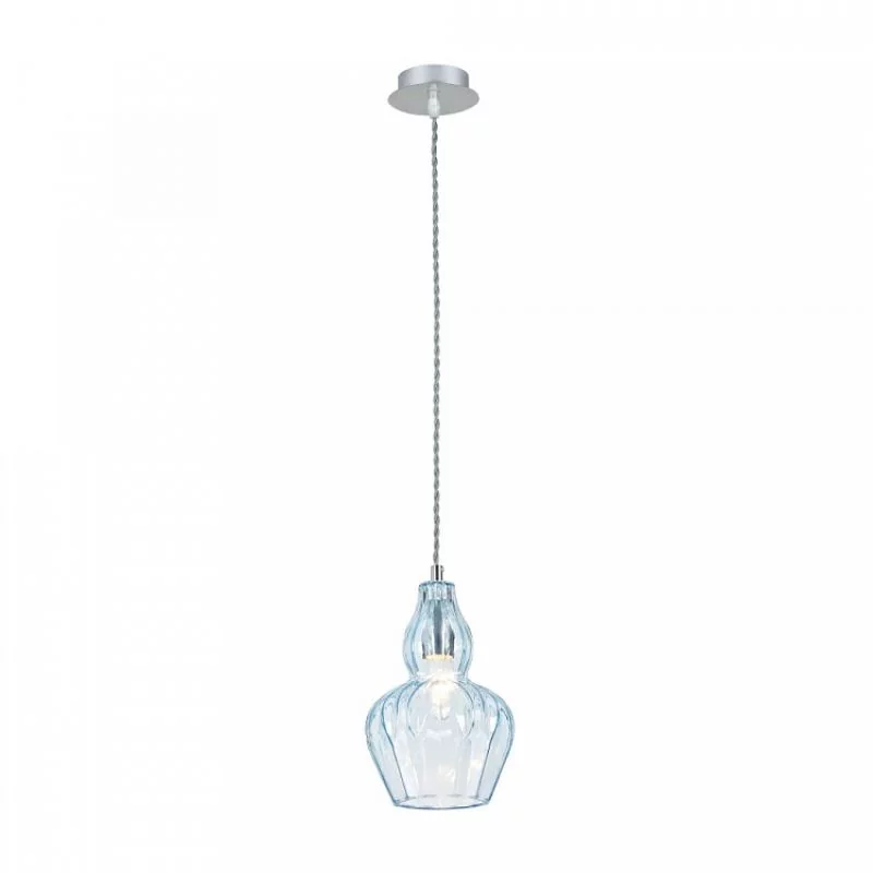 Maytoni Glass Pendant Lamp Eustoma in blue