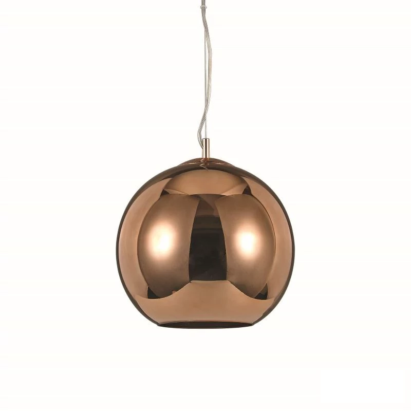 Ideal Lux Nemo pendant lamp glass ball copper