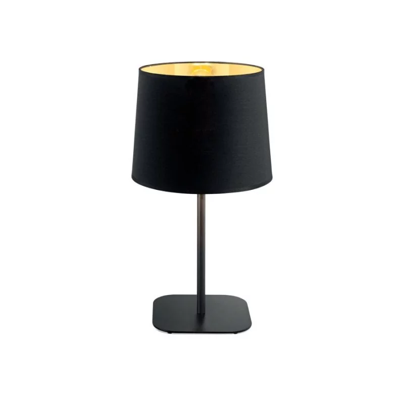 Schwarz-goldene Bettlampe Nordik H:48cm