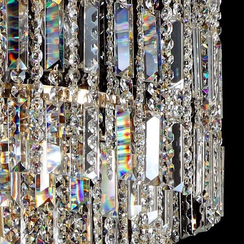 Maytoni Niagara crystal chandelier staircase