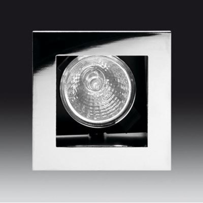 Square recessed spotlight Ref. 186 chrome