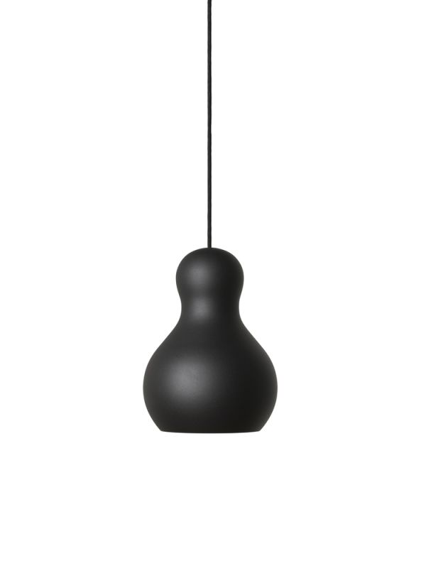 Schwarz matte Pendelleuchte Calabash P1