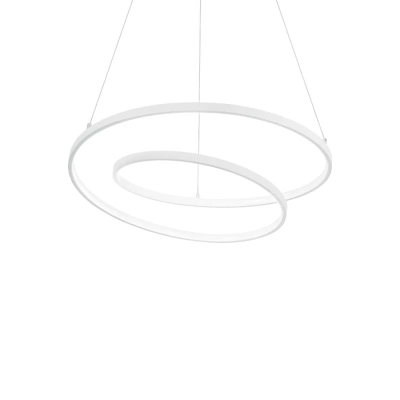 Moderne LED Spiral Pendelleuchte Oz in weiß