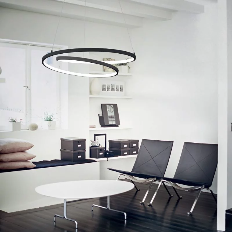 Ideal Lux Oz LED pendant light white dimmable