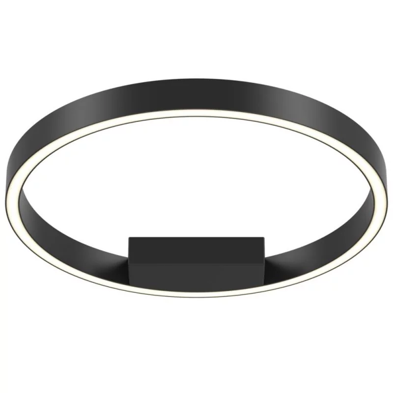 Ring Deckenleuchte in Schwarz