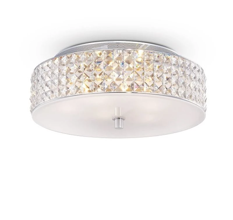 Runde Kristall Deckenlampe Roma von Ideal Lux PL6 Ø:40cm