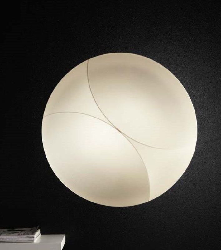 Round ceiling lamp Sinua with elasticated fabric cover
