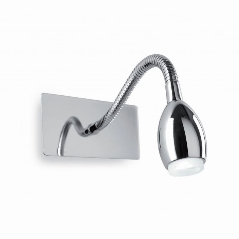 Flexible arm wall-mounted reading light Orson 3W LED chrome