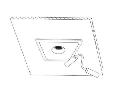 Ideal Lux Zephyr big gypsum downlight adjustable