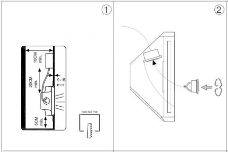 Ideal Lux Walky 3 LED steps downlight plaster