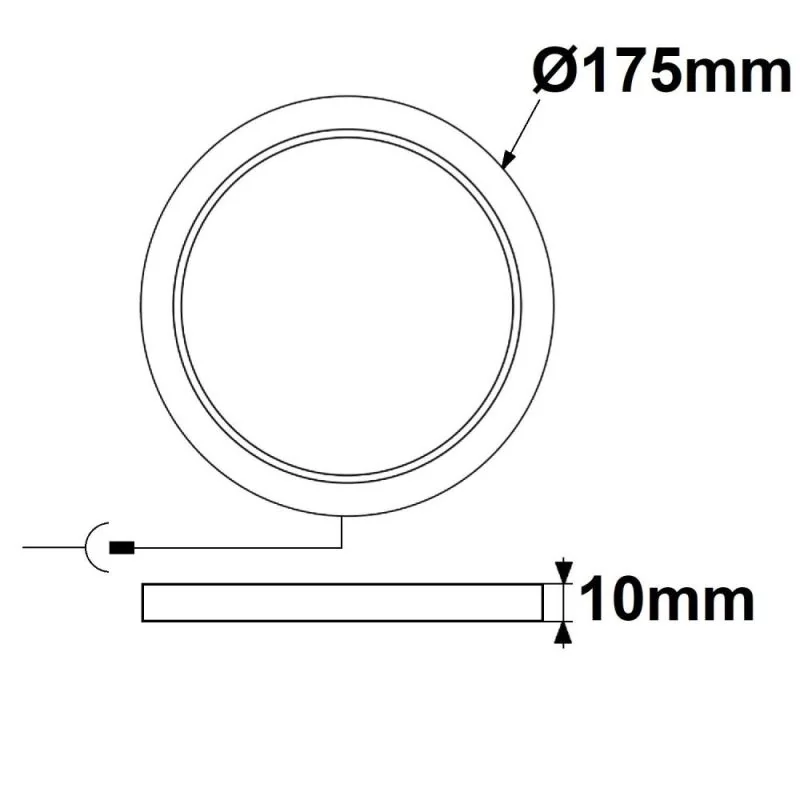 Flache LED downlight Flex 15W dimmable