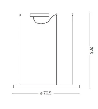 Skizze Oracle Slim Ø:70cm