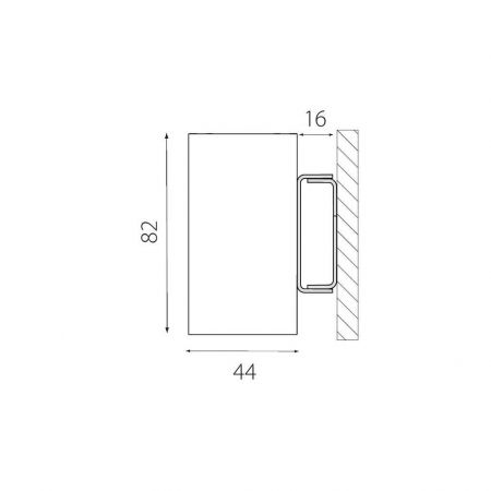 Planlicht p.forty LED wall lamp di/id 3m