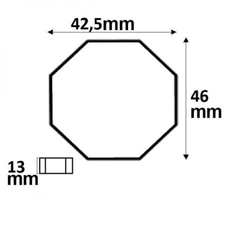 Flush mount push dimmer for dimmable 230V LED lamps