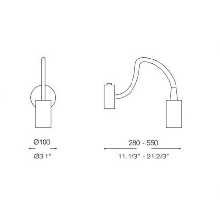 Ideal Lux Focus bed reading lamp