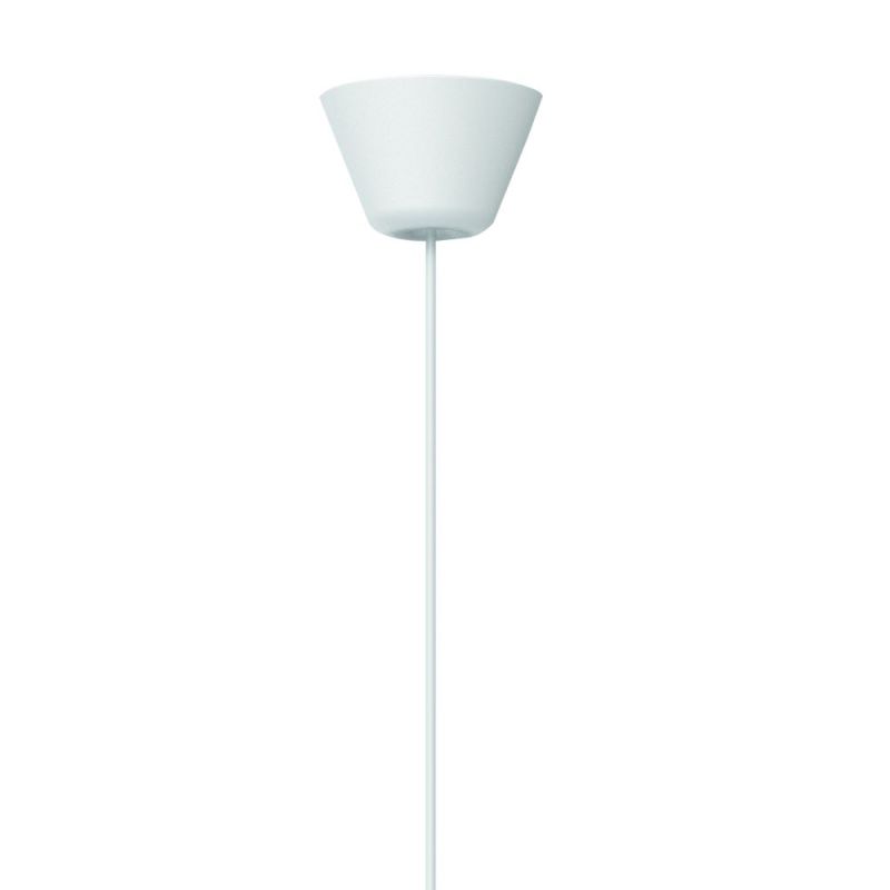 Glass pendant lamp Strap 27 opal white