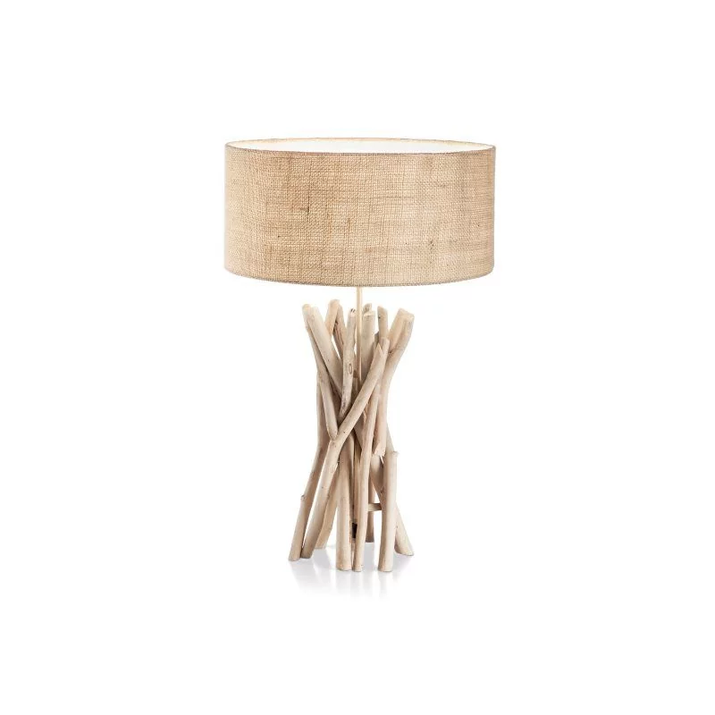 Holz Tischlampe Driftwood von Ideal Lux H: 52cm