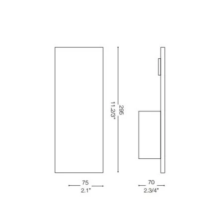 Ideal Lux Vela wall lamp staircase