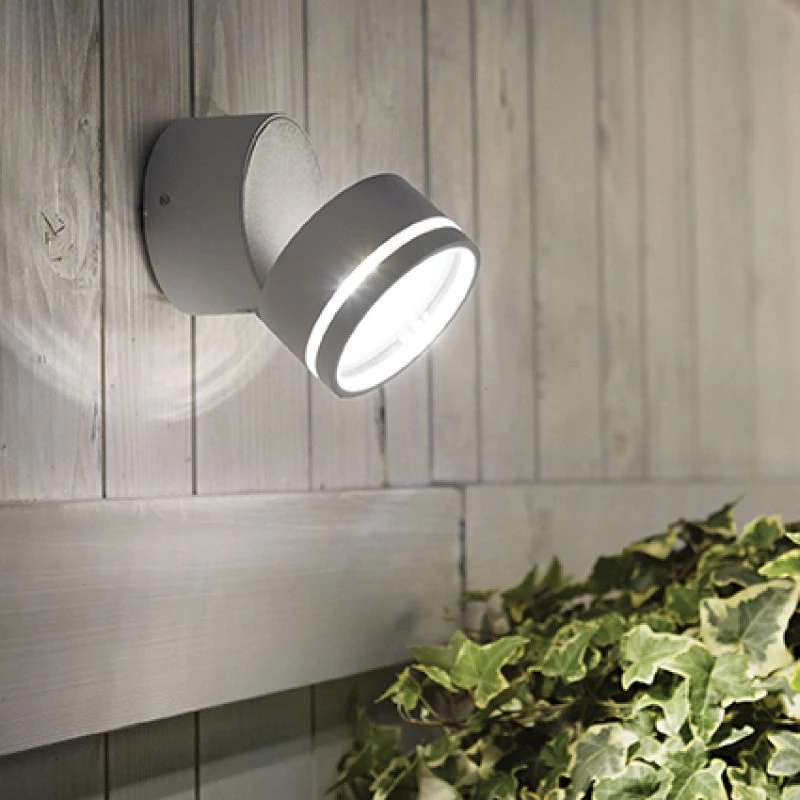 Runder Aussenbereich LED Wand/Deckenstrahler Omega von Ideal Lux