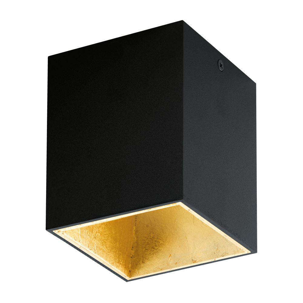 Polasso schwarz LED gold Deckenstrahler