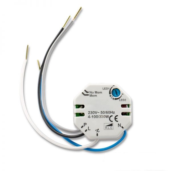LED Dimmer Drehdimmer Schalter 230V 200W für dimmbare Lampen Unterputz HA