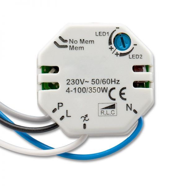 400 Watt für dimmbare Led Leuchtmittel Kamilux® Tast LED Dimmer 230V-LED max