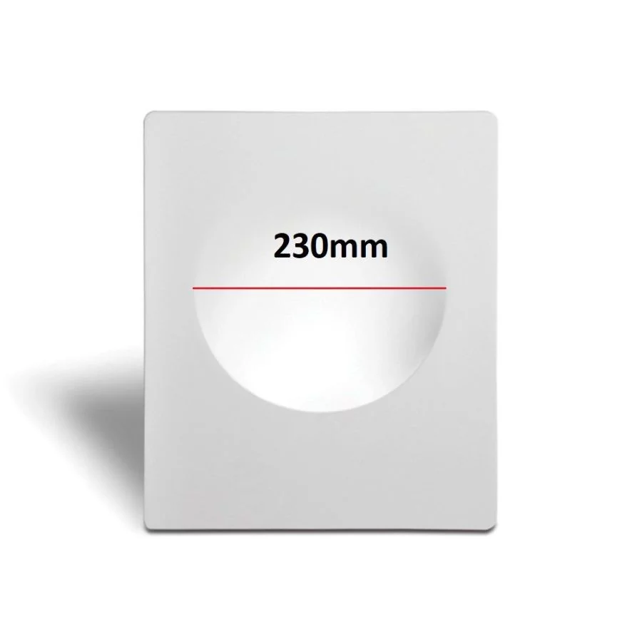 Plaster recessed wall lamp Bianco GU10 big size