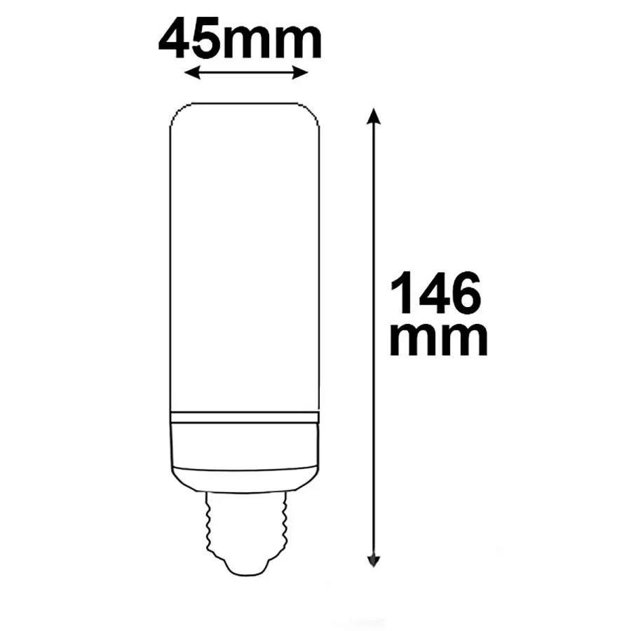 E27 LED bulb Corn 11W 360° super warm white