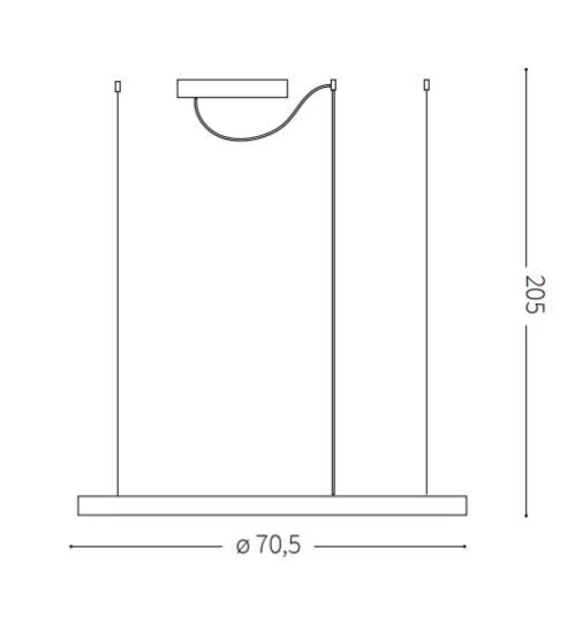 Skizze Oracle Slim Ø:70cm Skizze Oracle Slim Ø:70cm