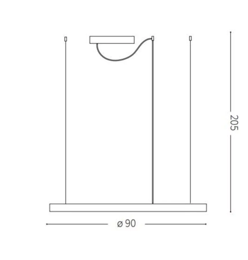 Skizze Oracle Slim Ø:90cm Skizze Oracle Slim Ø:90cm