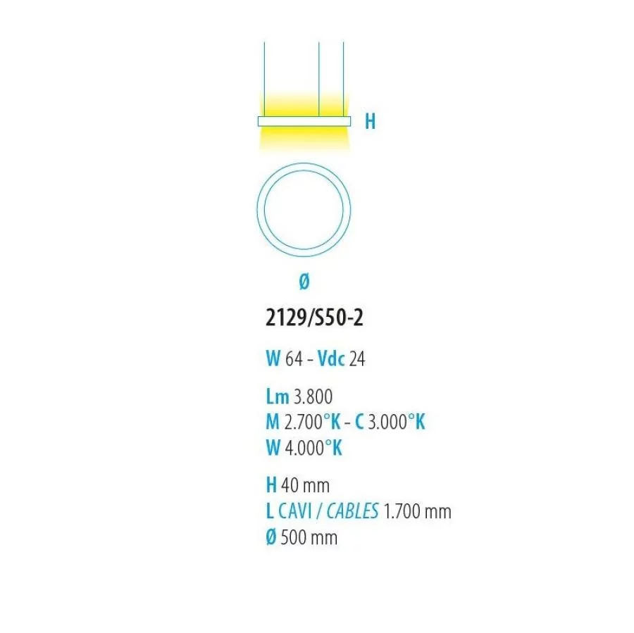 Sketch Loop 50cm shining up and down