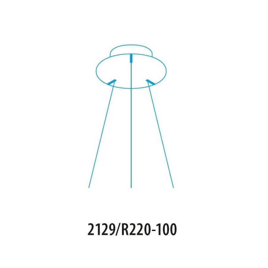 Canopy for center suspension for max. 100W