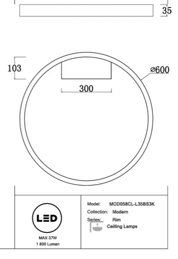 Skizze Rim 60cm