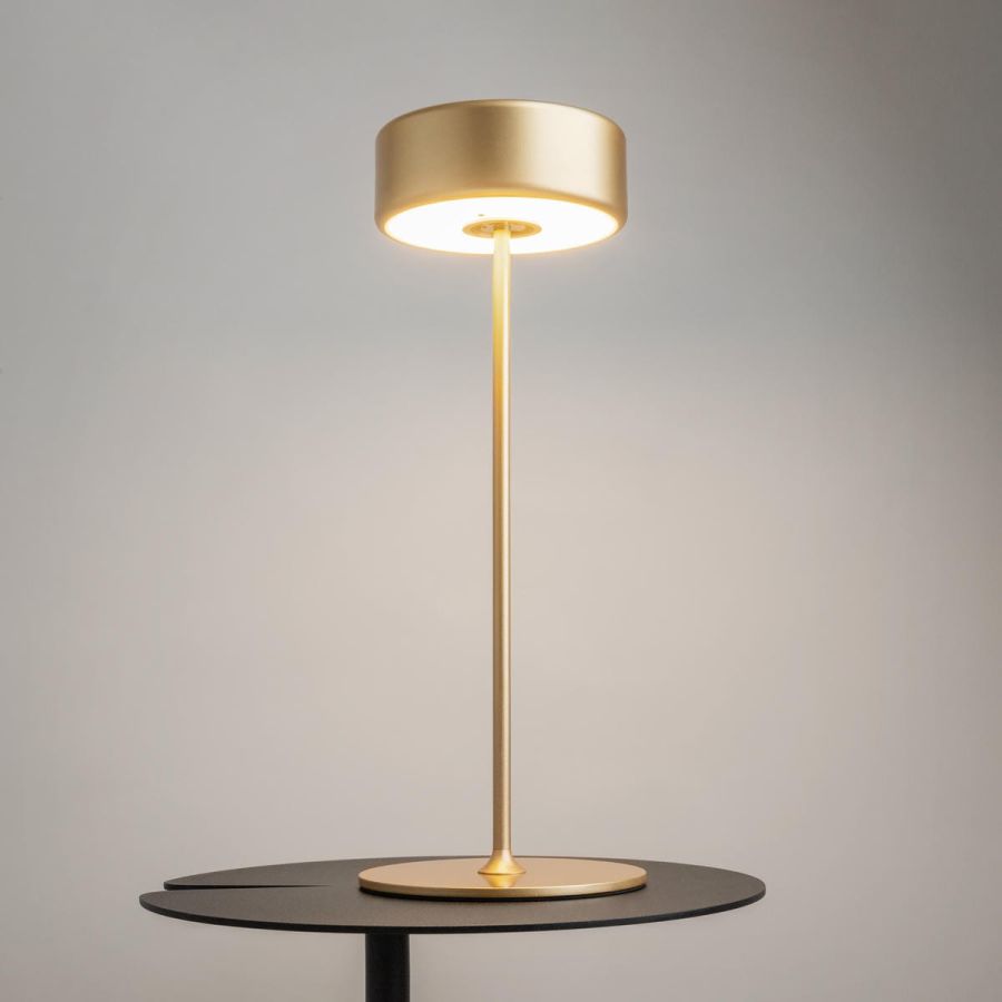 Gold rechargeable table lamp ambiente Maytoni AI Collaboration