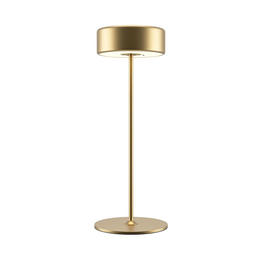 Gold rechargeable table lamp Maytoni AI Collaboration