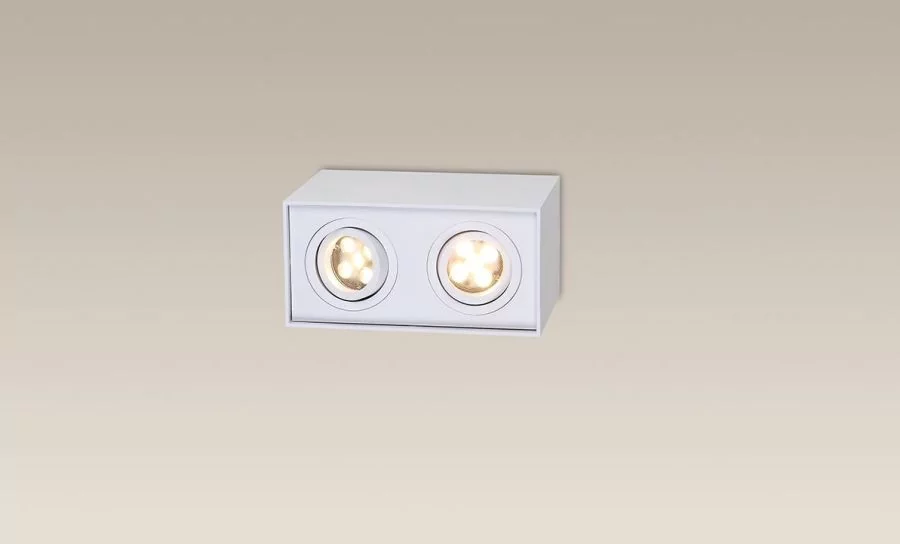 Maxlight Basic Square 2 ceiling spotlight 2 flame white