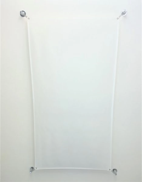 Deckenleuchte mit weißen Segeltuch 105x60cm