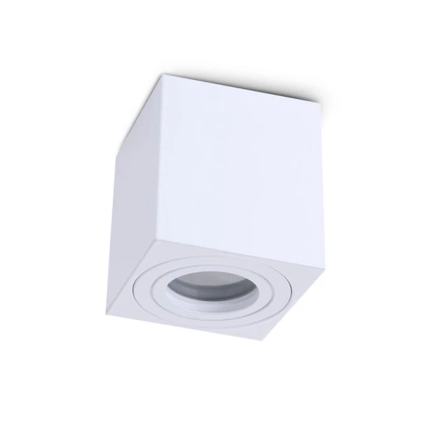 Bathroom ceiling spotlight Aquarius square IP44 white