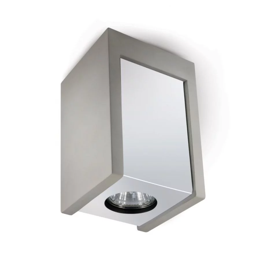 Lindo Masso C ceiling spotlight concrete grey chrome