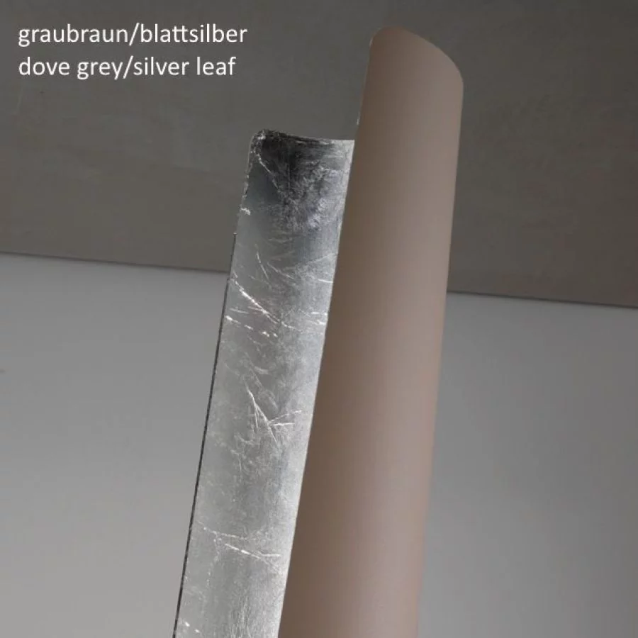 Stehlampen Farbe Taubengrau und Blattsilber