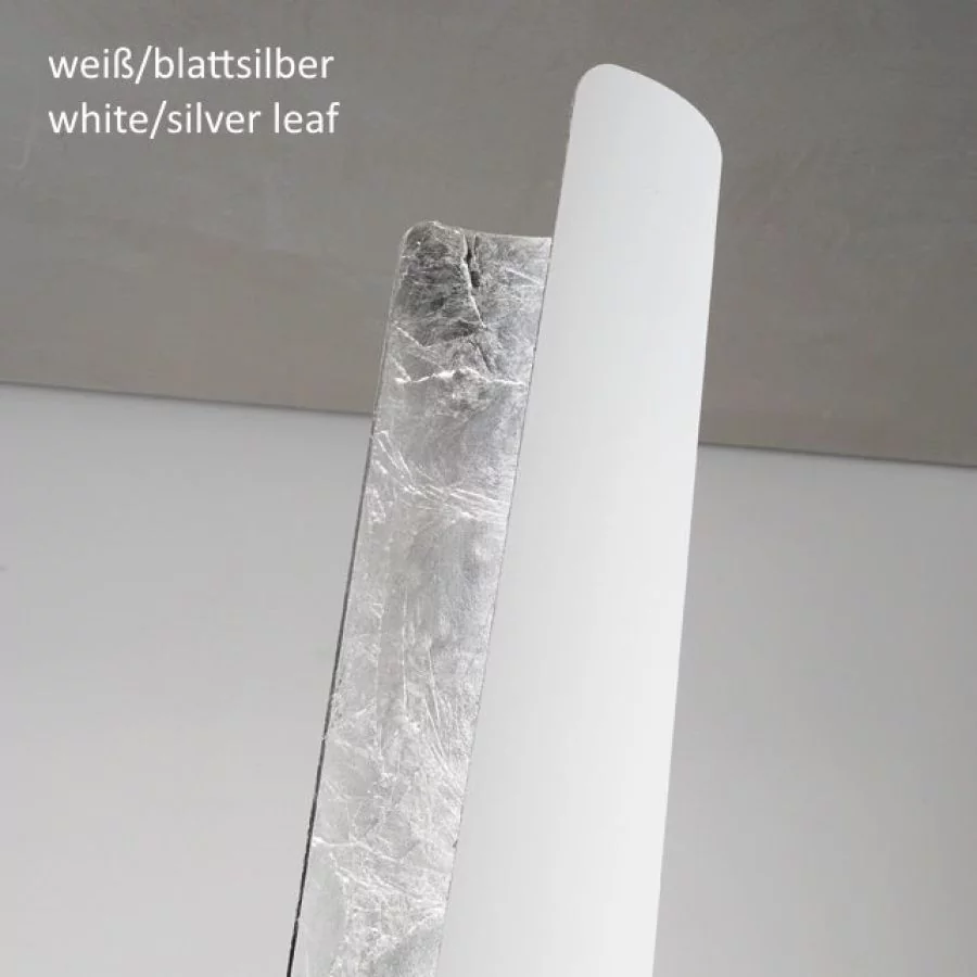 Farbe: Weiß + Blattsilber