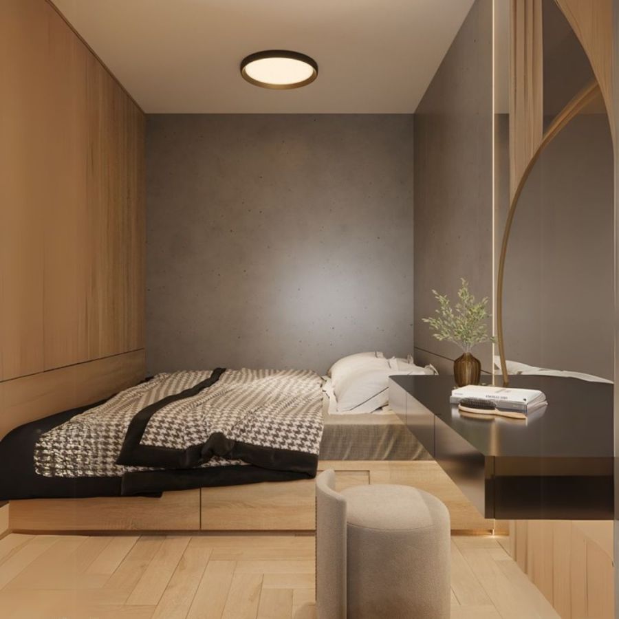 Round ceiling lamp suitable for bedrooms or living rooms